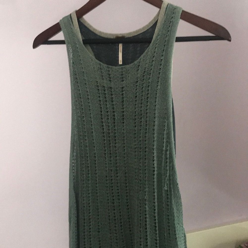 Boho Free People Layered Tank Tunic